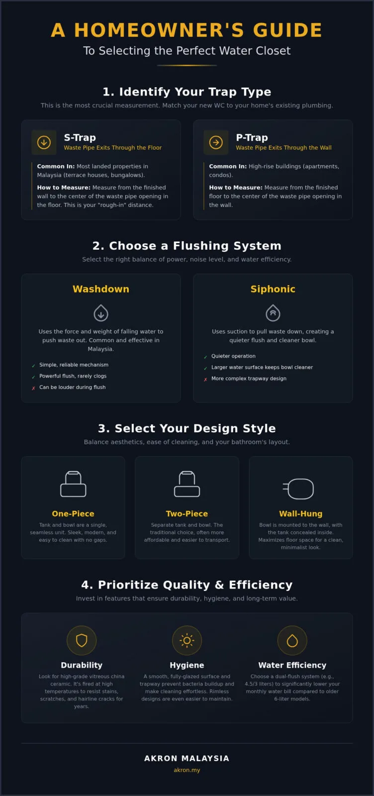 The Ultimate Guide to Choosing Water Closets in Malaysia (2026)