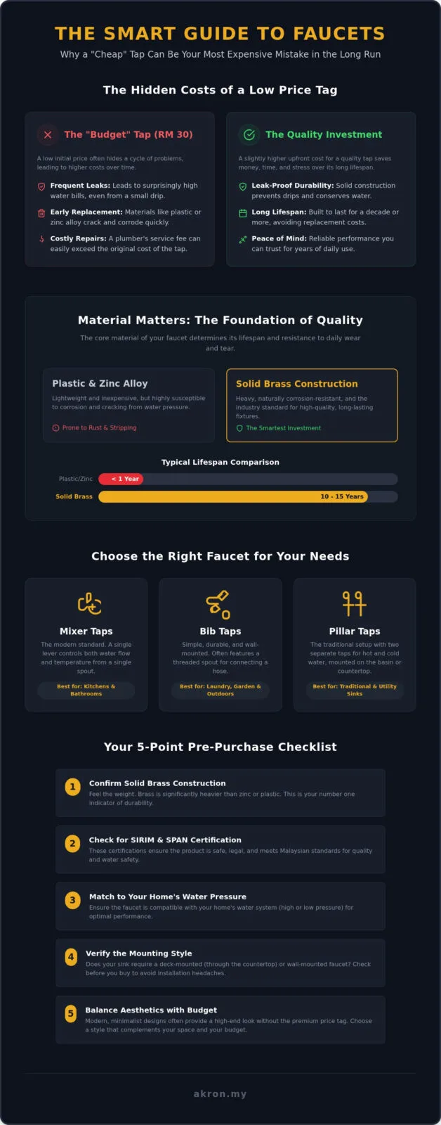 Affordable Faucet Malaysia: The Homeowner’s Guide to Quality and Value