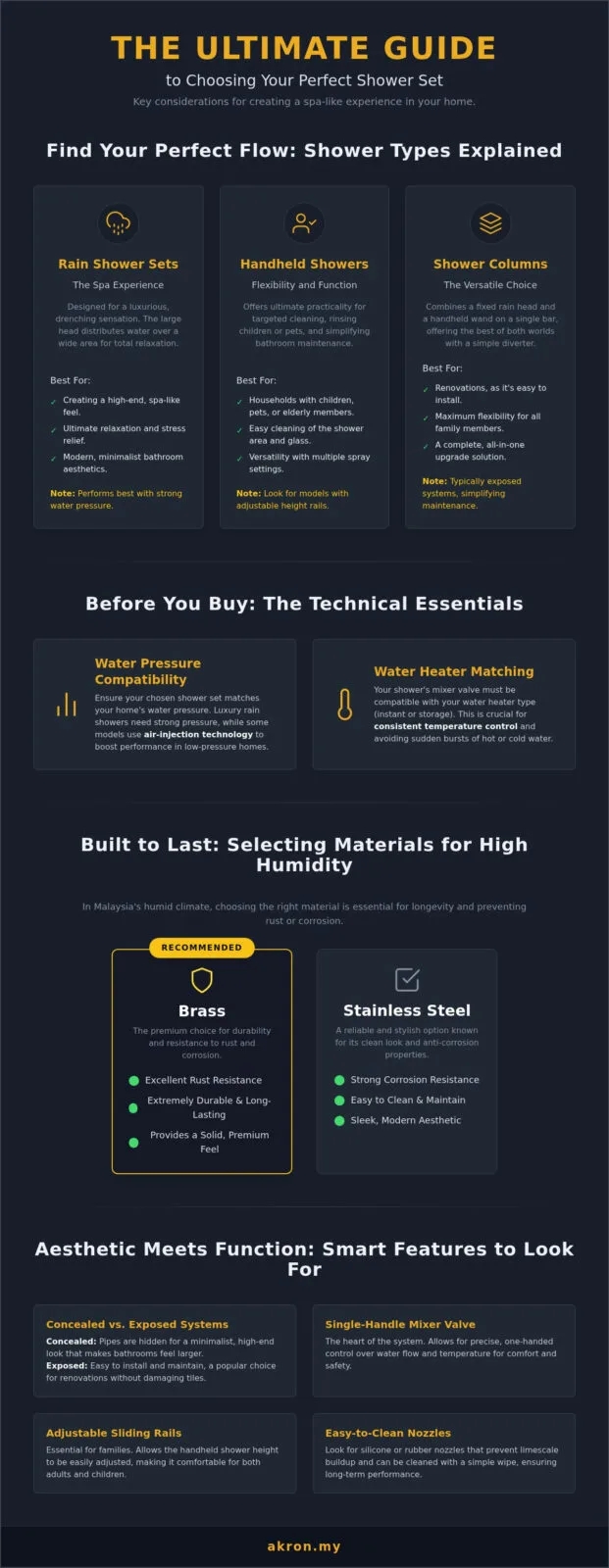 The Ultimate Guide to Choosing the Best Shower Set in Malaysia (2026)
