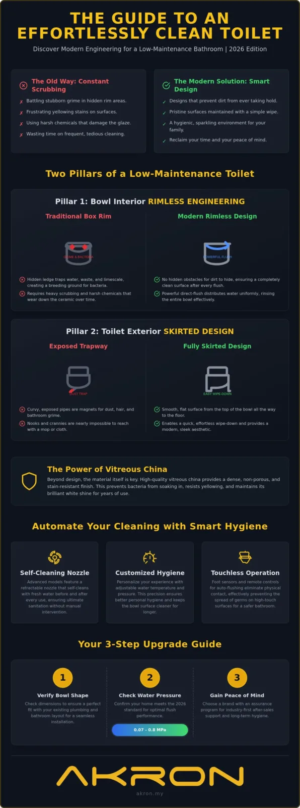 Easy-to-Clean Toilet Bowl Guide 2026 for Malaysian Homes